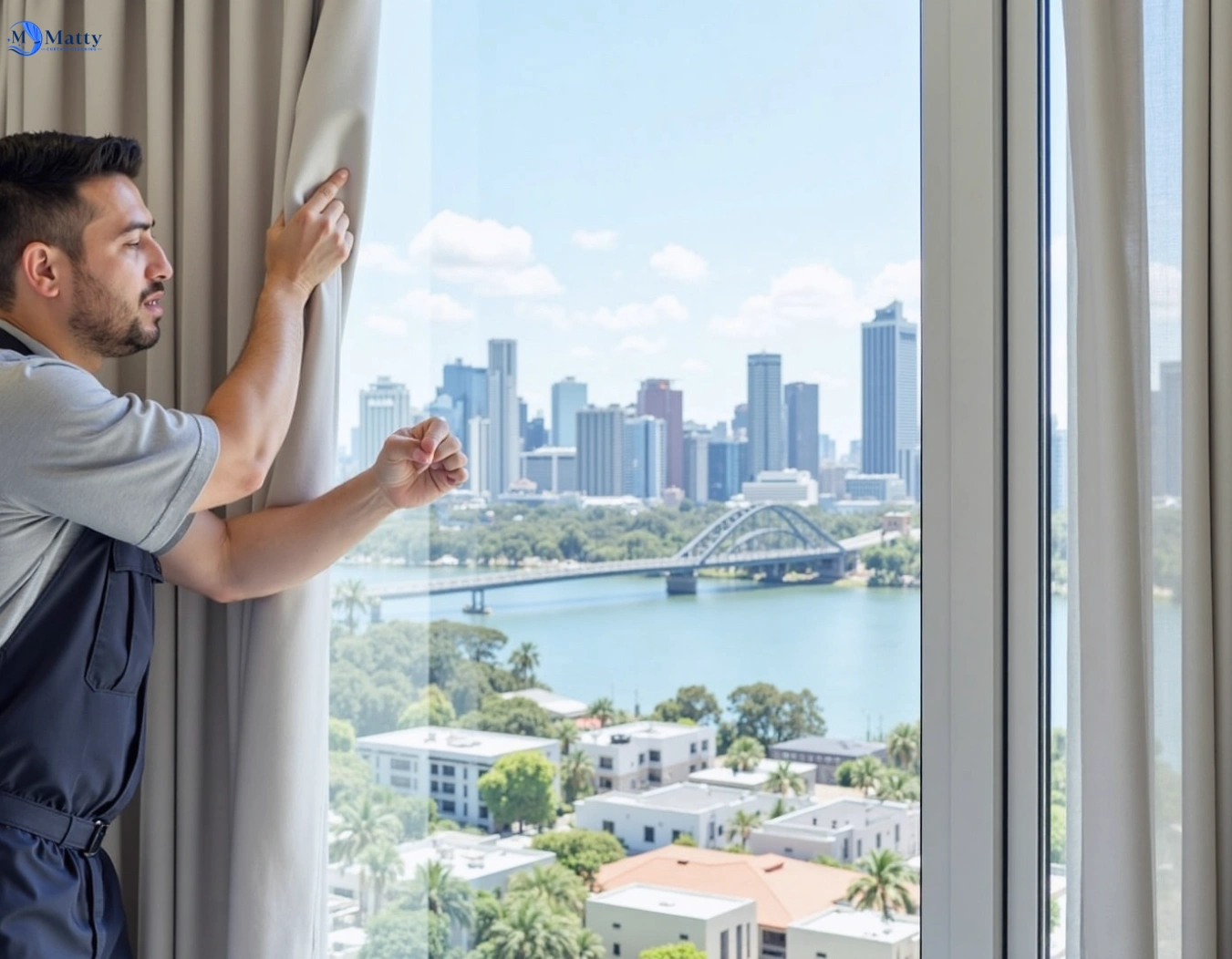 Professional curtain steam cleaning service mount-macedon-vic QLD by Matty Curtain Cleaning